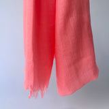 Maisy Cotton Modal Plain Scarf - Coral