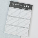 Important Things Notepad
