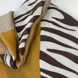 Melanie Animal Print Scarf - Brown