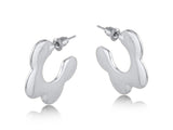 Camille Squiggle Hoop Earrings - Gold/Silver