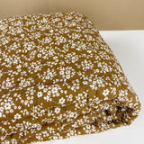 Cotton Quilt - Brown Mini Floral
