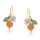 Tangerine Fruits Drop Earrings