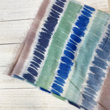 Sara Painted Stripe Scarf - Blue