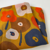 Jilly Paint Splodge Floral Scarf - Orange