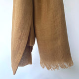 Cotton Modal Plain Scarf - Camel