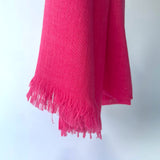 Cotton Modal Plain Scarf - Hot Pink