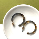 Resin Skinny Hoops - Grey