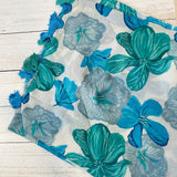 Sienna Flouncy Floral Scarf - Blue