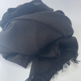 Cotton Modal Plain Scarf - Black