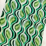 Tula Retro Swirl Tassel Scarf - Green
