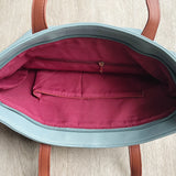 Tara Colour Block Tote - Sky