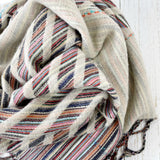 Dana Striped Diagonal Scarf - Pink