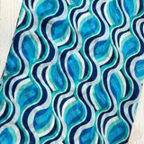 Tula Retro Swirl Tassel Scarf - Ocean