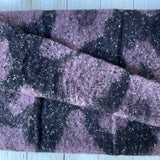 Lena Cosy Leopard Print Scarf - Aubergine