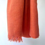 Maisy Cotton Modal Plain Scarf - Tangerine