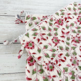 Quilted Cosmetic Bag - Floral
