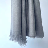 Cotton Modal Plain Scarf - Grey