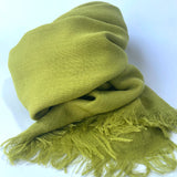 Maisy Cotton Modal Plain Scarf - Lime