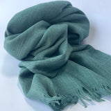 Cotton Modal Plain Scarf - Ocean Teal