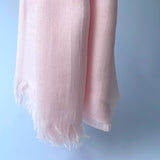 Maisy Cotton Modal Plain Scarf - Baby Pink
