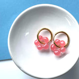 Olympia Beaded Huggie Hoops