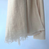 Cotton Modal Plain Scarf - Cream