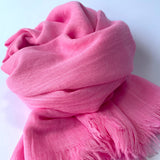 Maisy Cotton Modal Plain Scarf - Pink