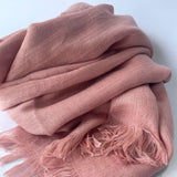 Cotton Modal Plain Scarf - Blush