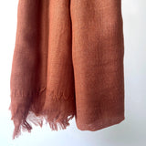 Maisy Cotton Modal Plain Scarf - Clay