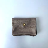 Penny Mini Leather Purse - Gold Metallic