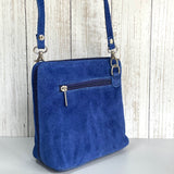 Clara Suede Crossbody Bag - Denim