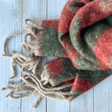 Lena Cosy Leopard Print Scarf - Khaki