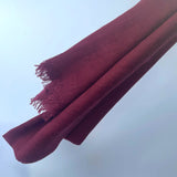 Maisy Cotton Modal Plain Scarf - Burgundy