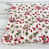 Quilted Cosmetic Bag - Floral