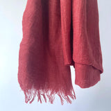 Maisy Cotton Modal Plain Scarf - Berry