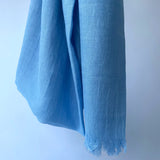 Cotton Modal Plain Scarf - Sky