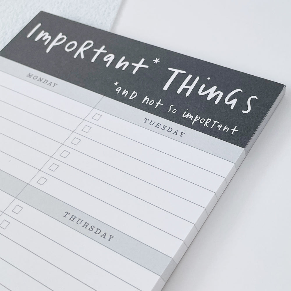Important Things Notepad