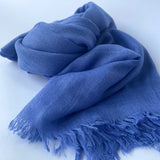 Cotton Modal Plain Scarf - Cornflower