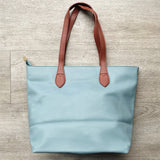 Tara Colour Block Tote - Sky