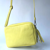 Agnes Tassel Leather Bag - Sherbet