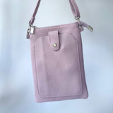 Wren Leather Phone Bag - Lilac