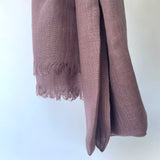 Cotton Modal Plain Scarf - Rose Dust