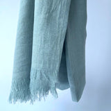 Maisy Cotton Modal Plain Scarf - Duck Egg