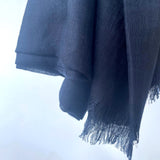 Maisy Cotton Modal Plain Scarf - Navy