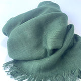 Maisy Cotton Modal Plain Scarf - Forest