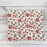 Quilted Cosmetic Bag - Floral