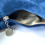 Margot Suede Hobo Bag - Dark Denim