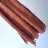 Maisy Cotton Modal Plain Scarf - Clay