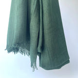 Maisy Cotton Modal Plain Scarf - Forest