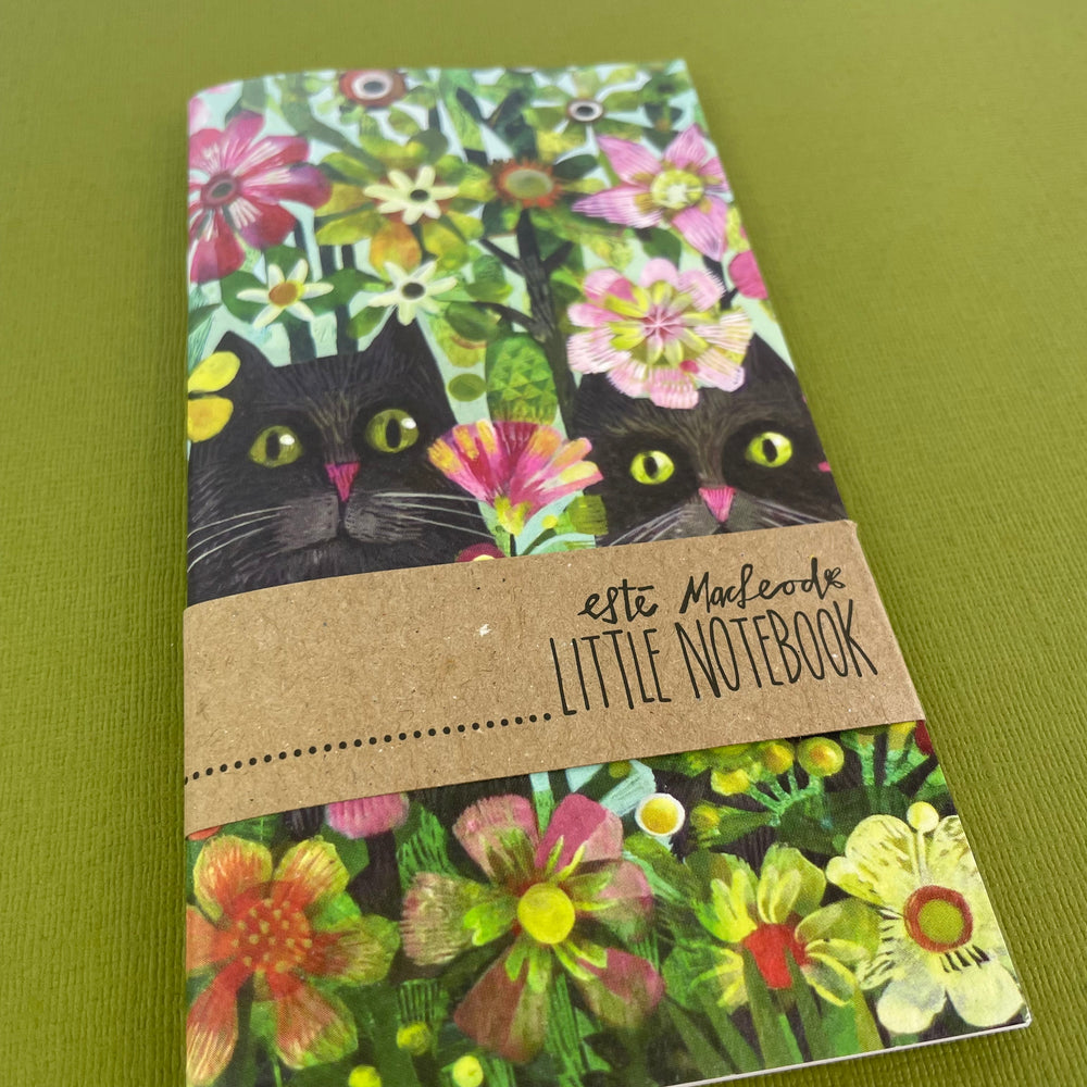 Cats In The Flower Beds Little Notebook
